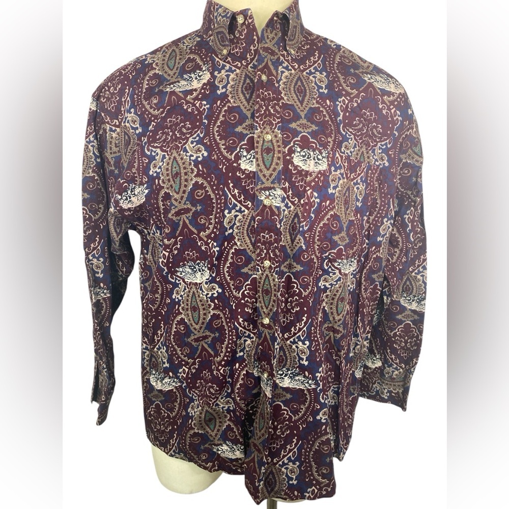 Salty Dog Gant Long Sleeve Button Up Shirt Men’s Large